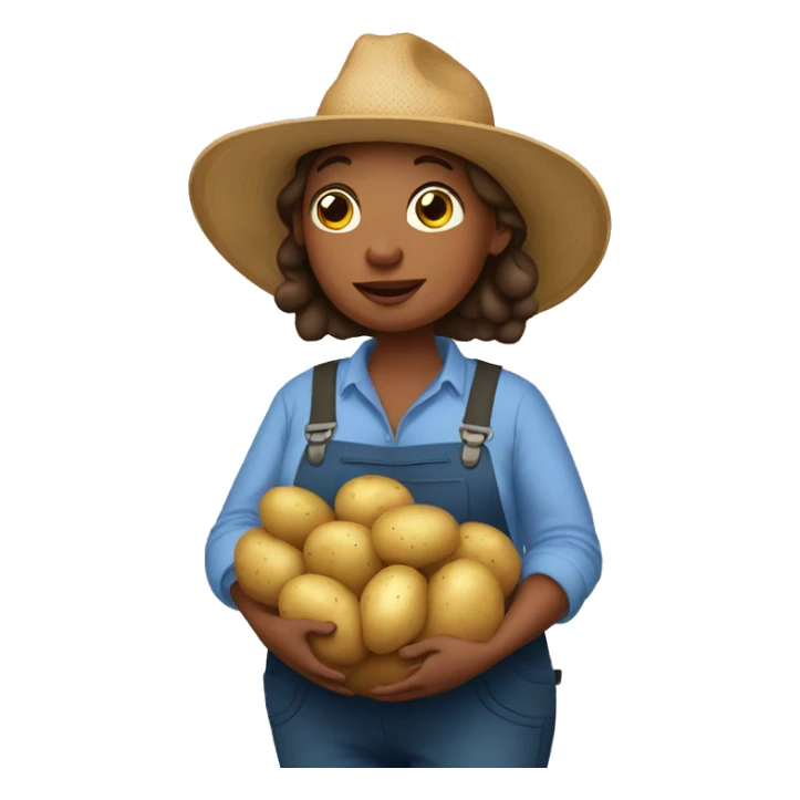 pregnant potato farmer sticker