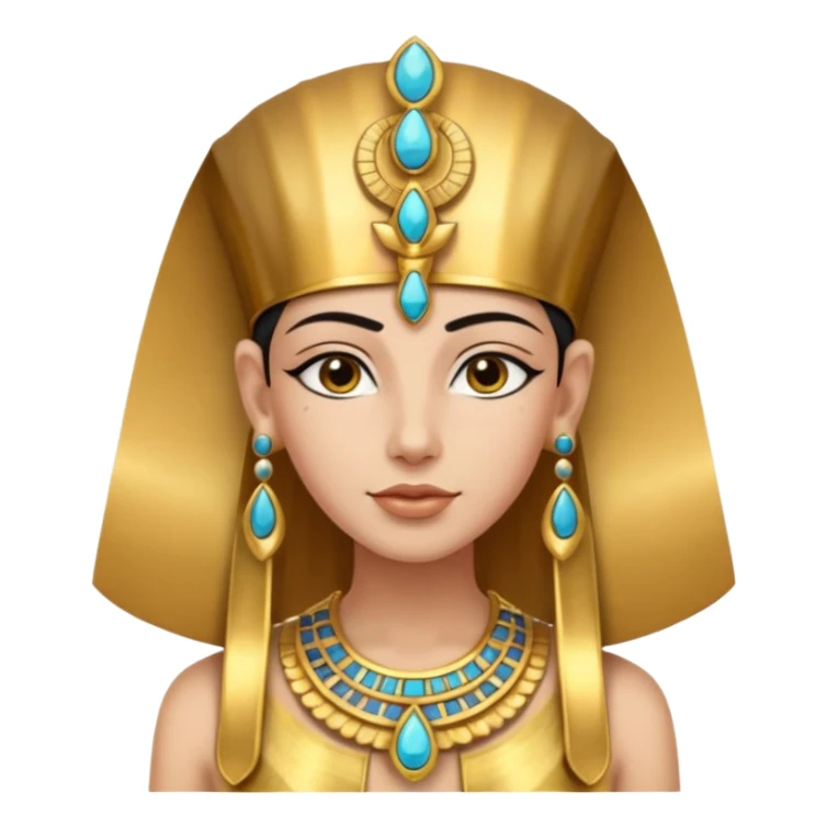 una ciudadana del antiguo egipto con piel blanca sticker