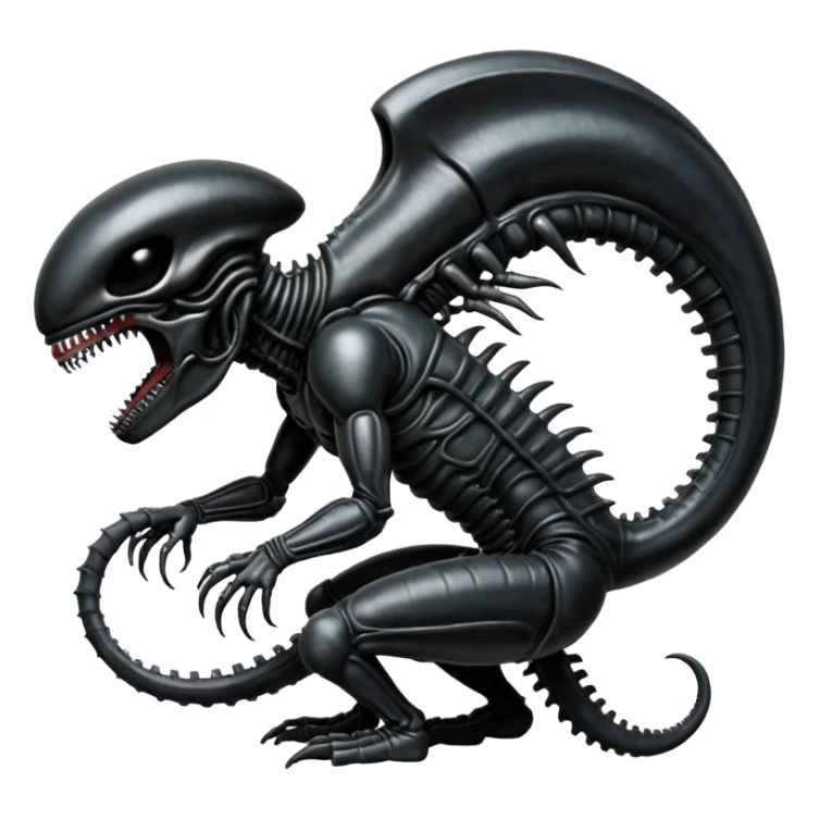 baby xenomorph from movie alien sticker