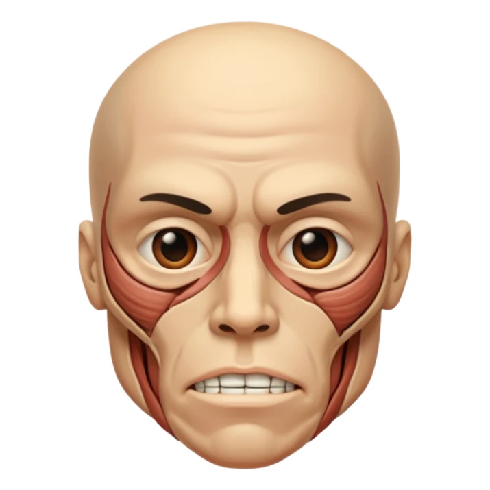 muscles of the facial expression sticker