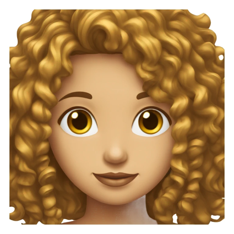 una chica de cabello rizado sosteniendo una camara sticker