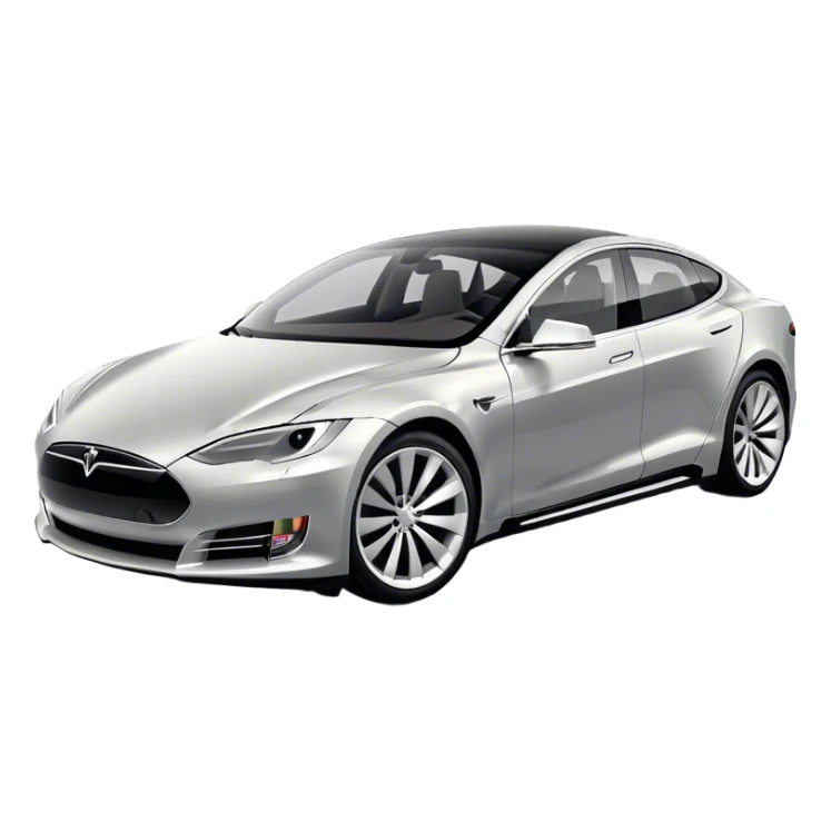 Tesla Model S - Tesla (Model Year: 2022) (Iconic colour: Silver) sticker