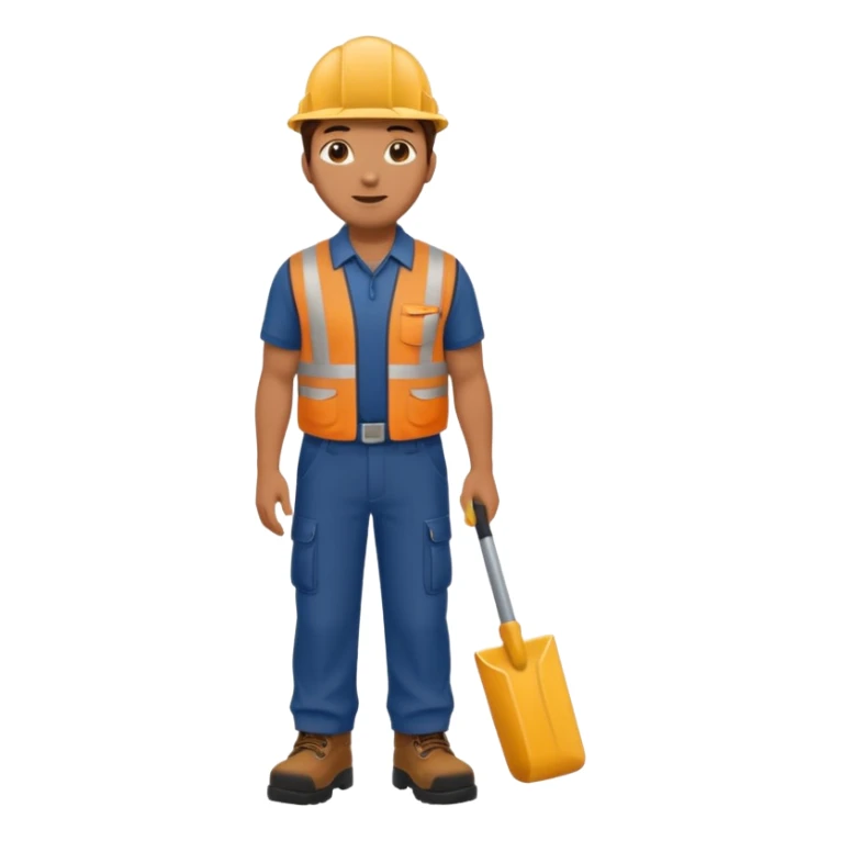 employee of a landscaping company sticker