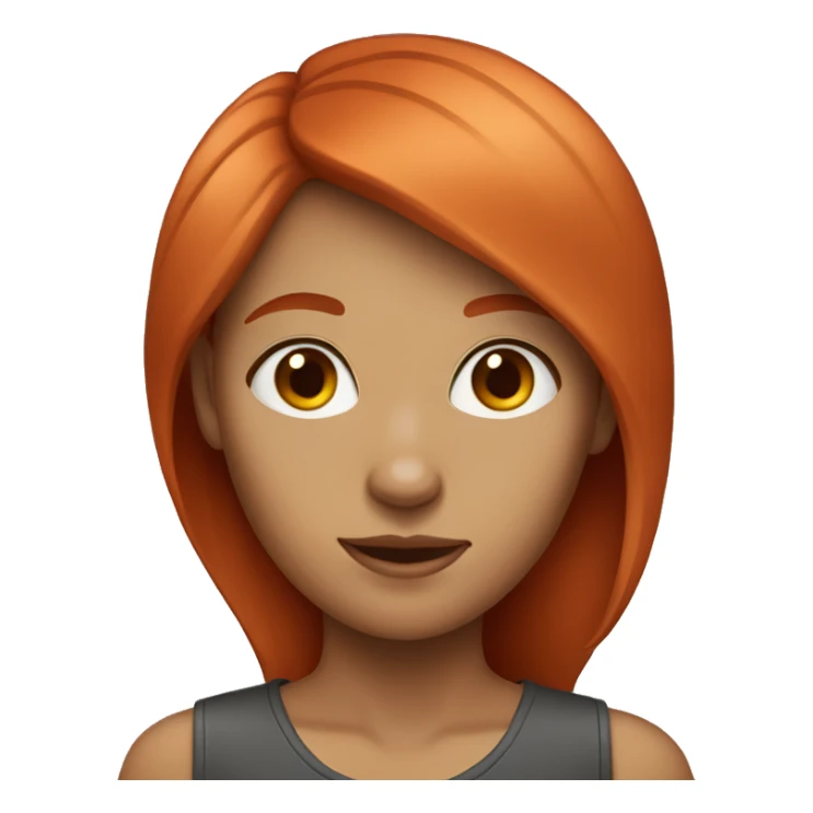 25 year old red haired female sticker