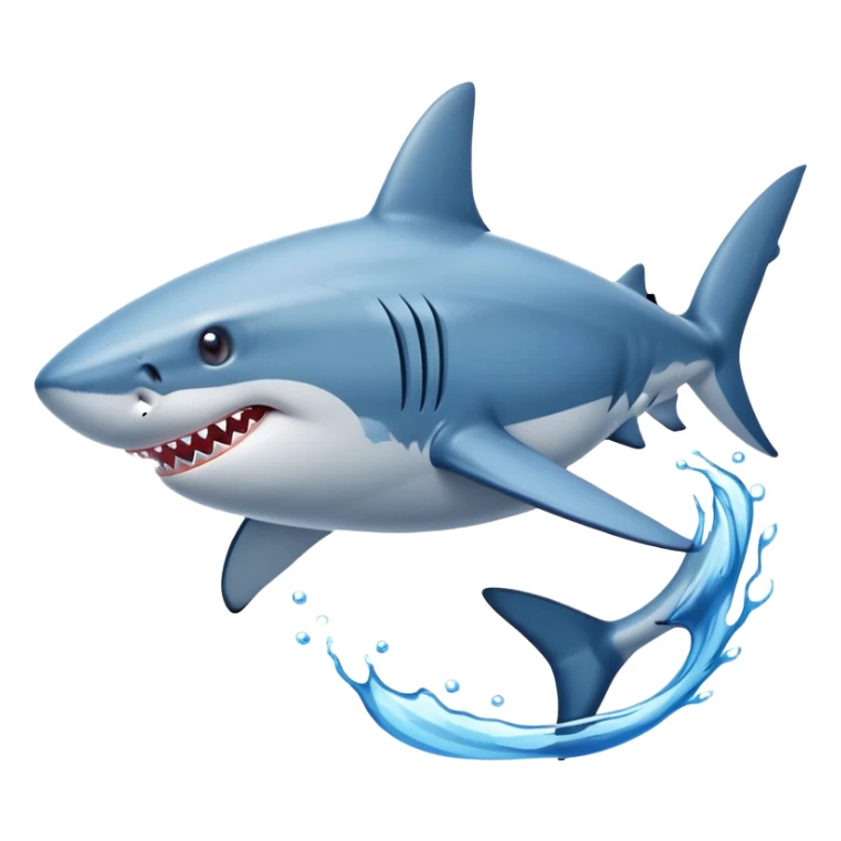 Shark wearing blue Nike shoes sticker