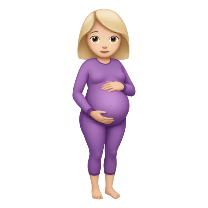 A girl pregnant full body, please. sticker