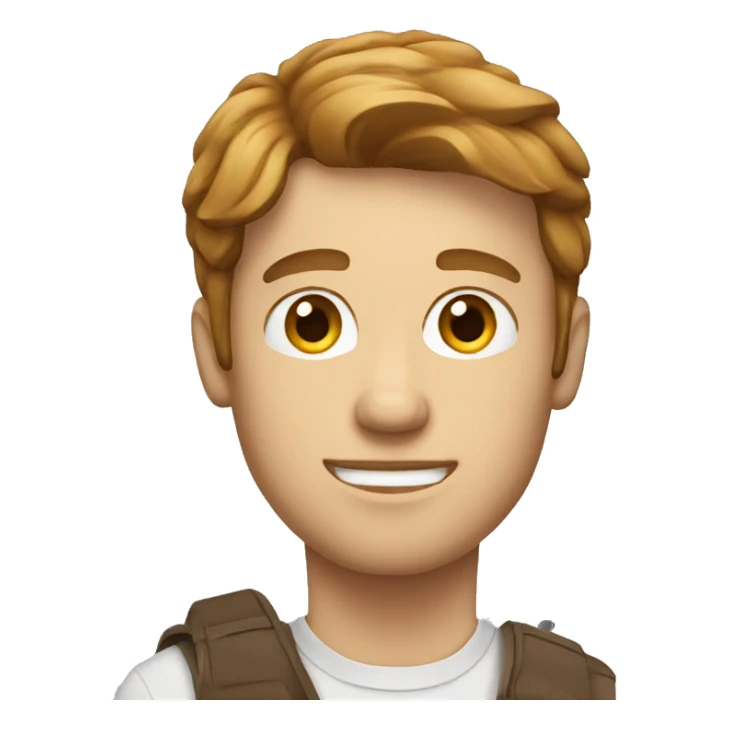 white man with brown hair with a MacBook sticker