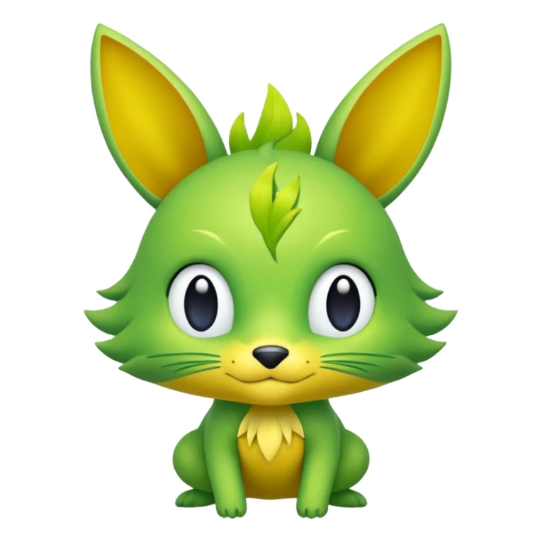  Fey Toony Sprigatito-Bayleaf-fusion-hybrid sticker