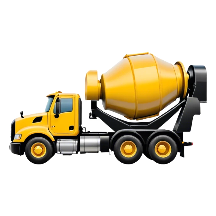 Cement Mixer - Mack Granite (Model Year: 2022) (Iconic colour: Yellow and black) sticker