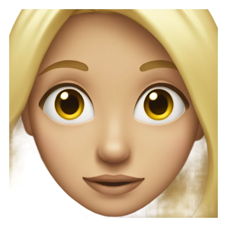 Blonde girl with heart eyes sticker