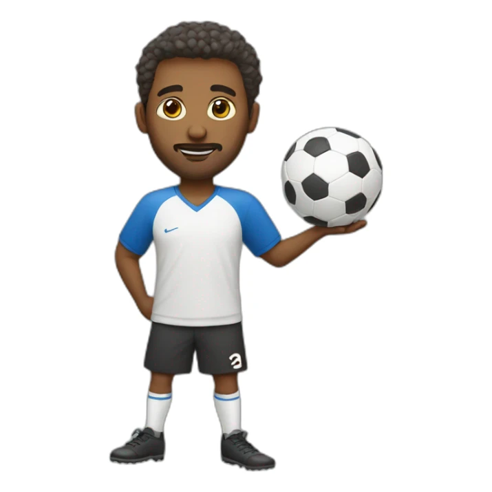 art teacher playing futbol sticker