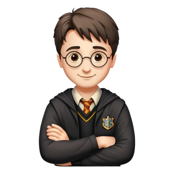 smile harry potter cross one's arms sticker