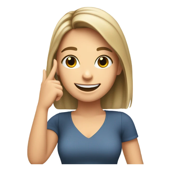 Brunette white Girl taking selfie with her phone sticker