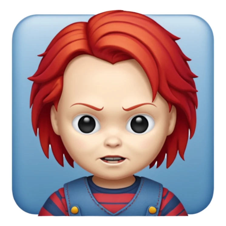 Un emojin de chuky sticker