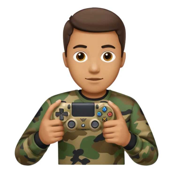 homme-avec-manette-ps4-camouflage sticker