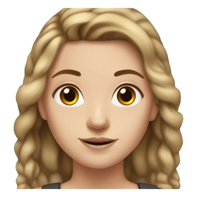 White girl with brown hair gym sticker