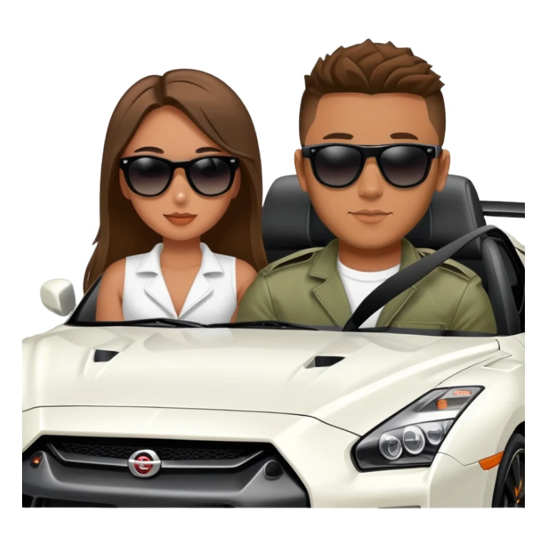 josh king jetset madrid the millionaire internet celebrity panel rank founder and instagram model girlfriend Tefi in Nissan GTR  sticker