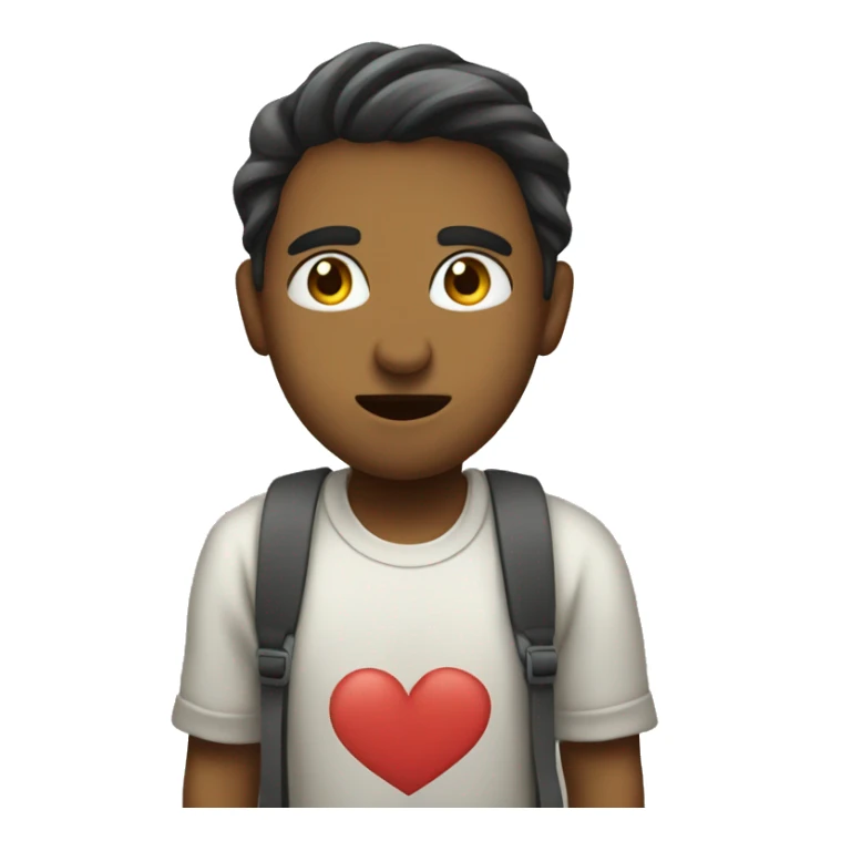 Cara enamorada sacando la lengua  sticker