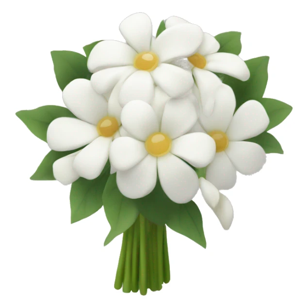 WHITE FLOWER BOQUET sticker