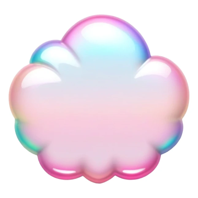  White-pink-Iridescent-aesthetic-scenery-Decoration sticker