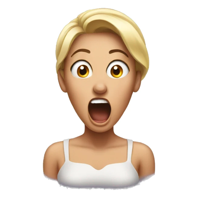 Woman shocked  sticker