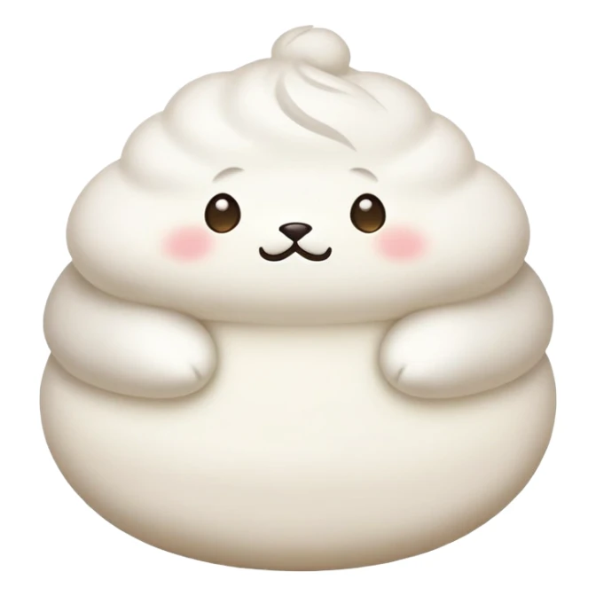 one baozi, chinese food sticker