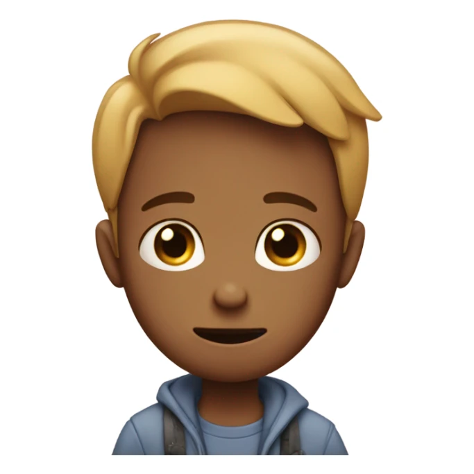 A sad boy with 3 fingers on each hand whos heart is broken sticker