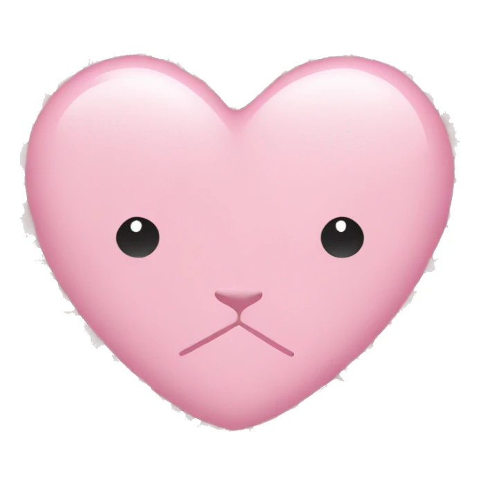 light pink heart with pink cheeta print  sticker