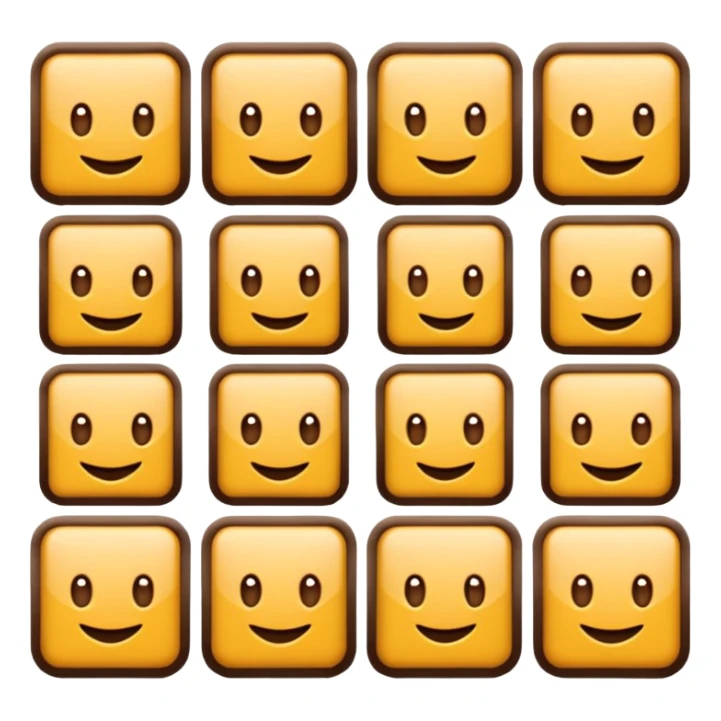 Crea una línea de cuadros como este "🟫🟫🟫🟫🟫🟫🟫🟫🟫" sticker