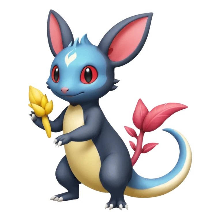 Tropical Minccino-Salandit-Emolga-fusion  sticker