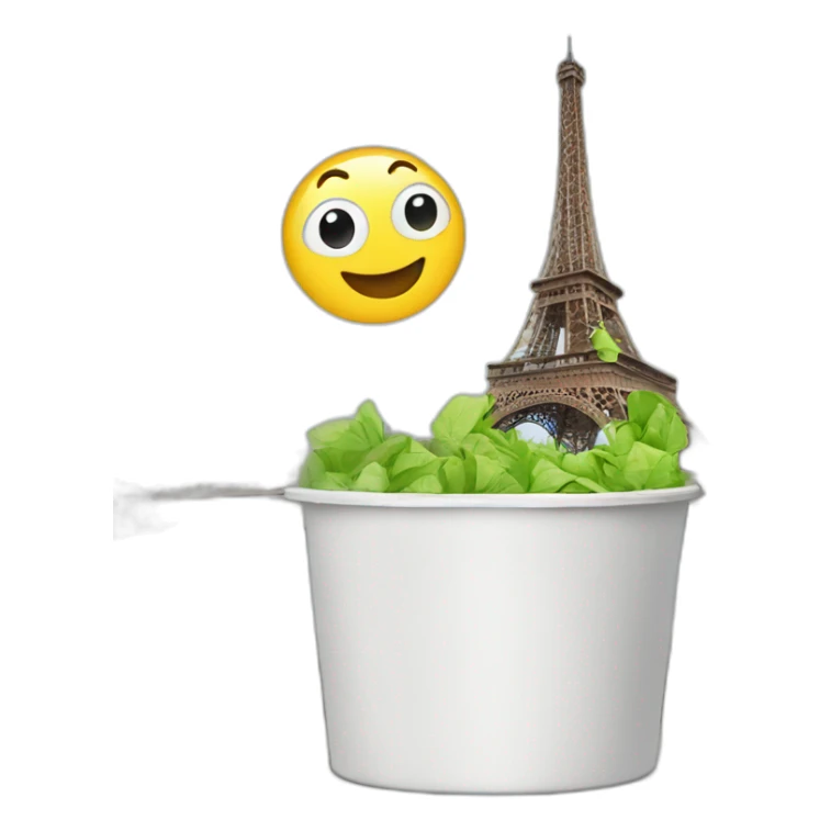 Paris dans une poubelle sticker