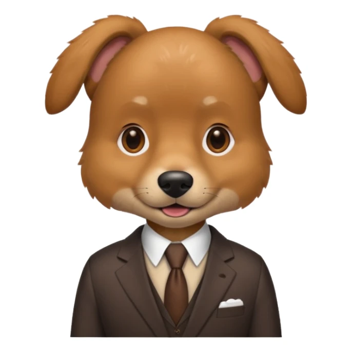 a dog who is a person sticker