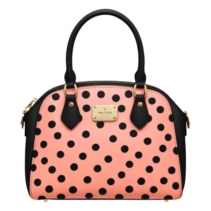 Bright Coral pink and black Cheetah print handbag sticker
