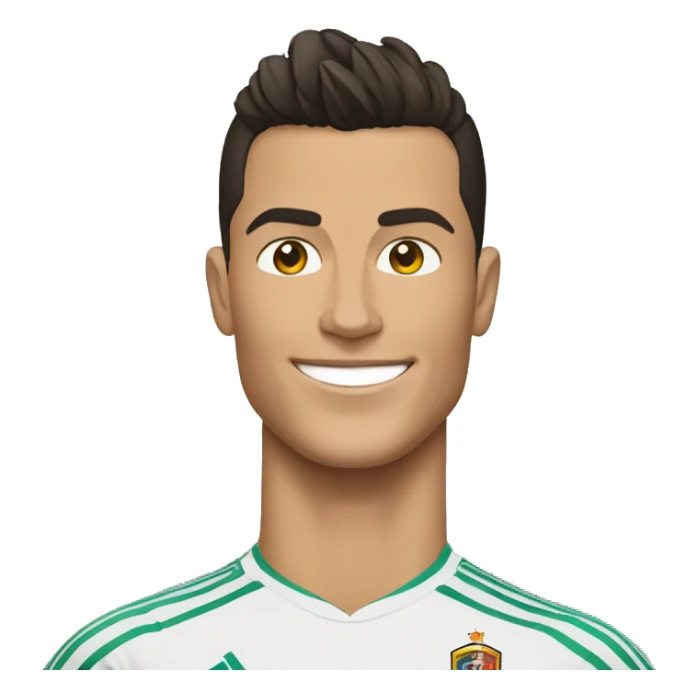 Cristiano Ronaldo con cara de enojado sticker
