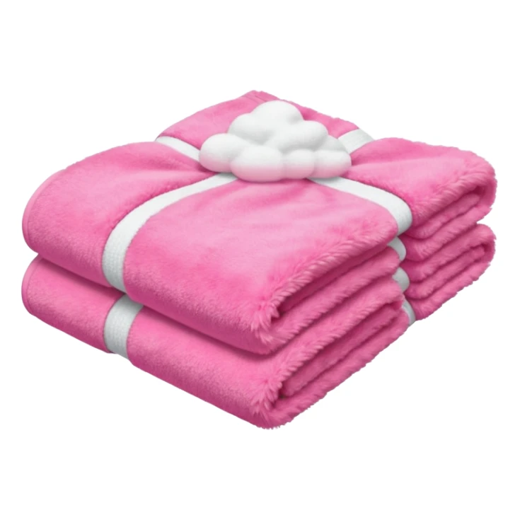 pink towel and white towel no face just towel  sticker