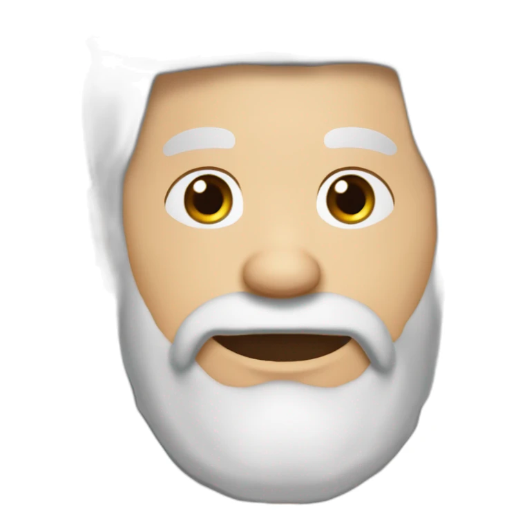 50 jähriger mann mit dreitagebart und schwarz-graue haaren sticker