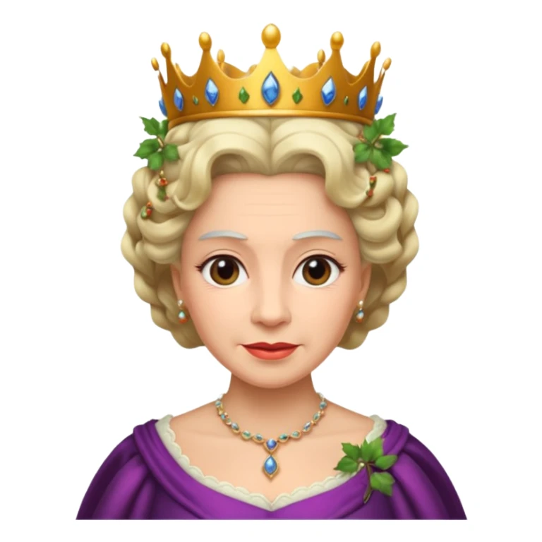 The queen with vine-like hair sticker