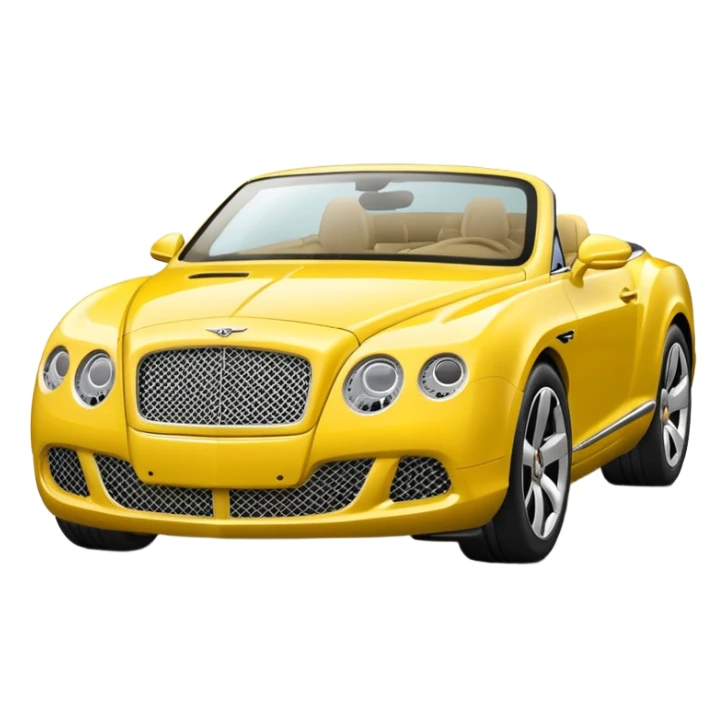 Yellow Bentley sticker