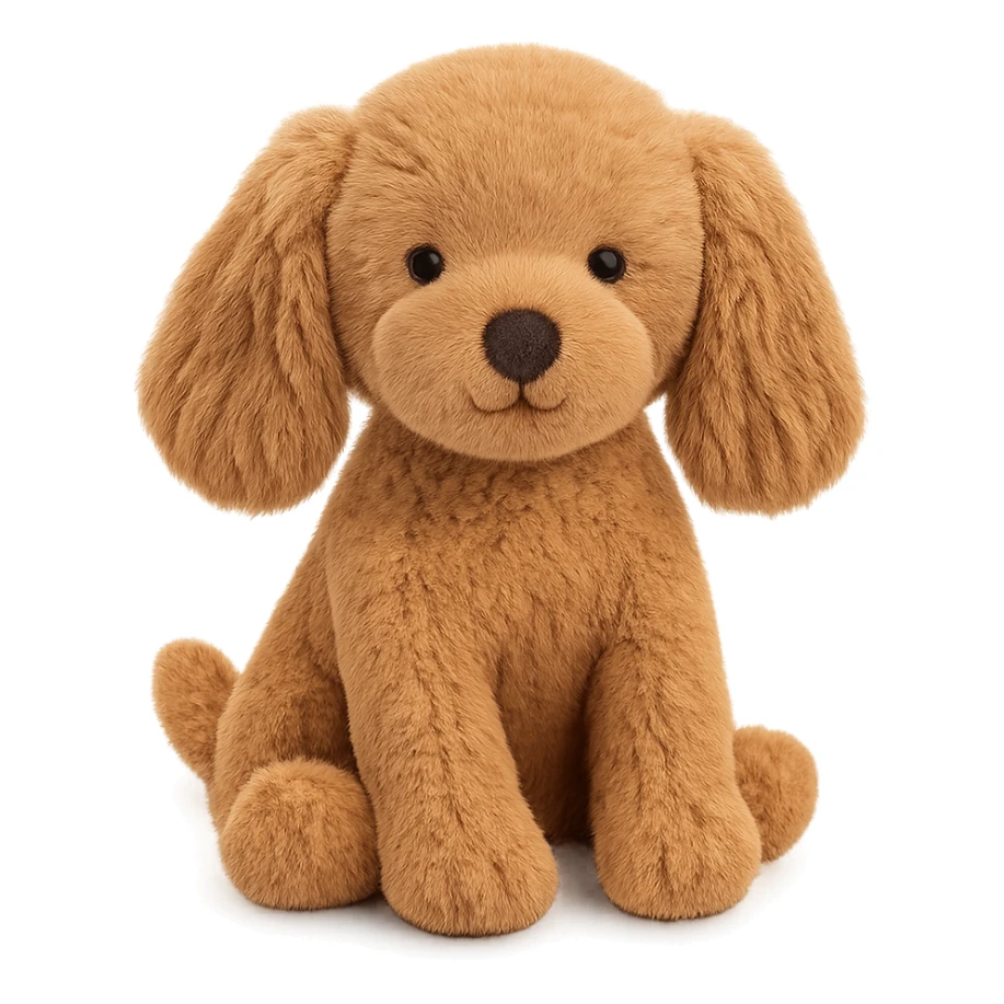 cute cocker spaniel puppy jellycat plushie sticker