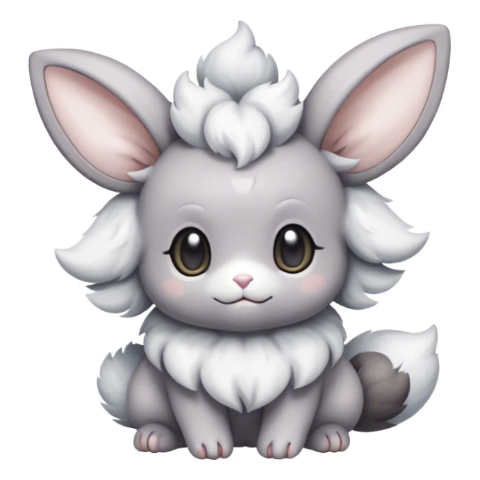 Minccino-Espurr-Cinccino-creature-hybrid sticker