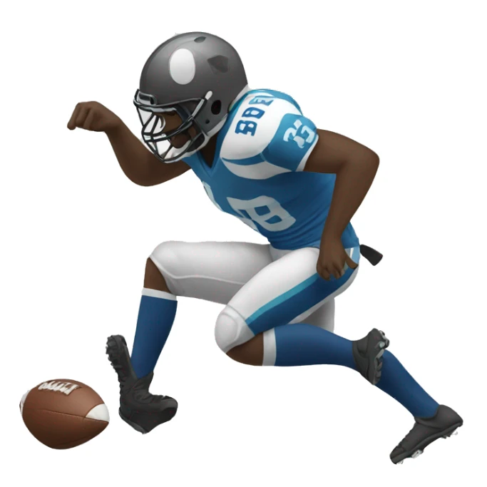 Football player broke leg  sticker