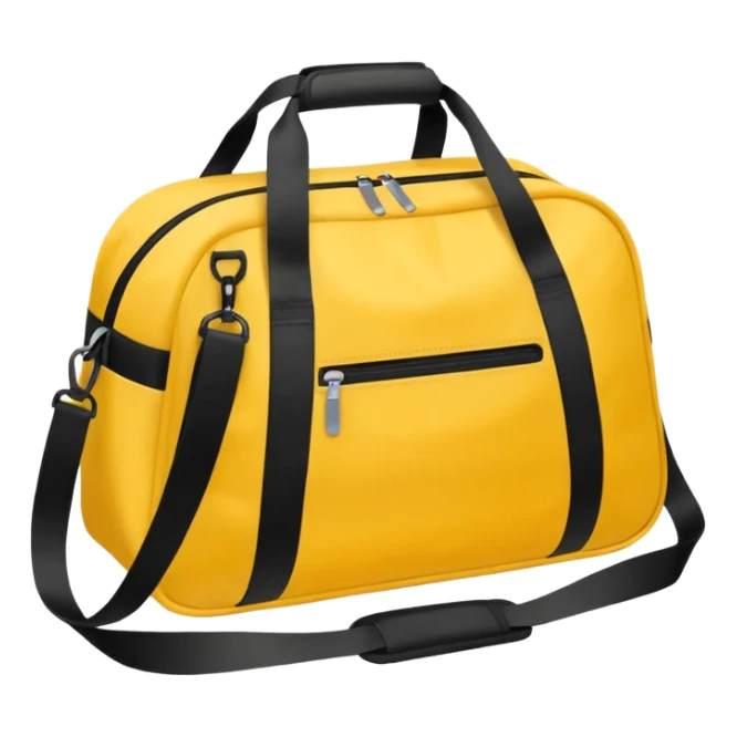 sac de sport jaune sans motif sticker