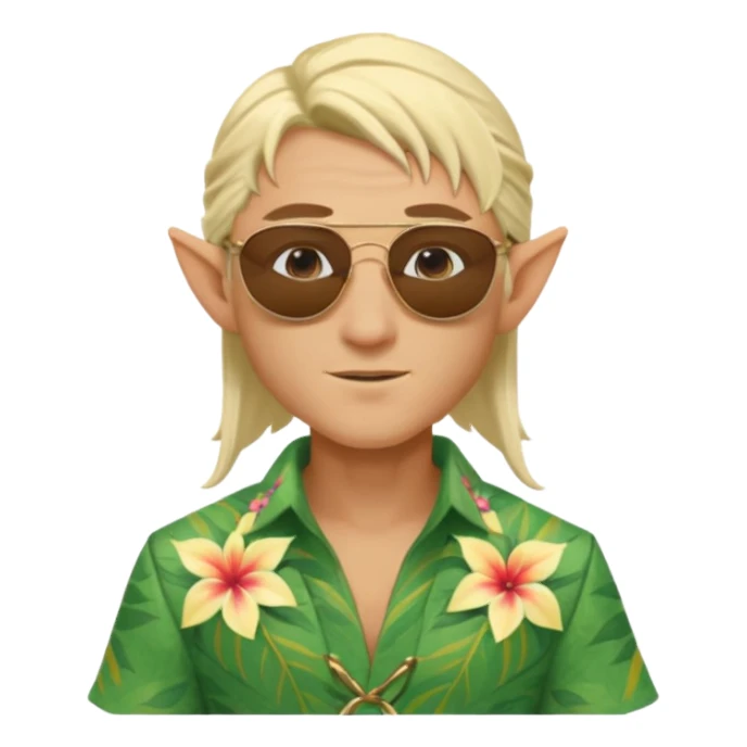 elf male legolas summer wibe sunglasses sticker