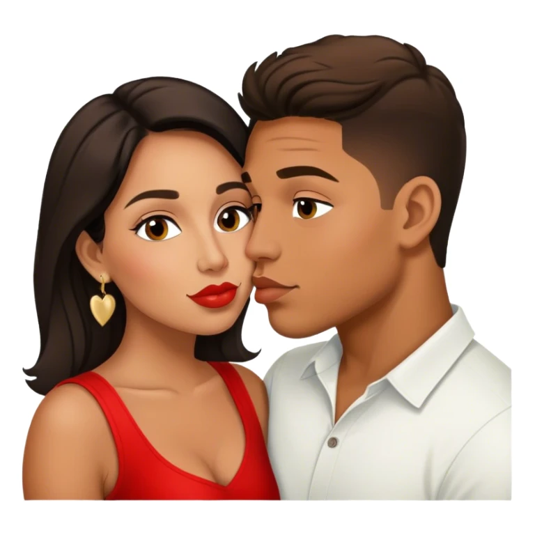 Tefi Valenzuela Peru Instagram Model kissing Josh King Madrid sticker