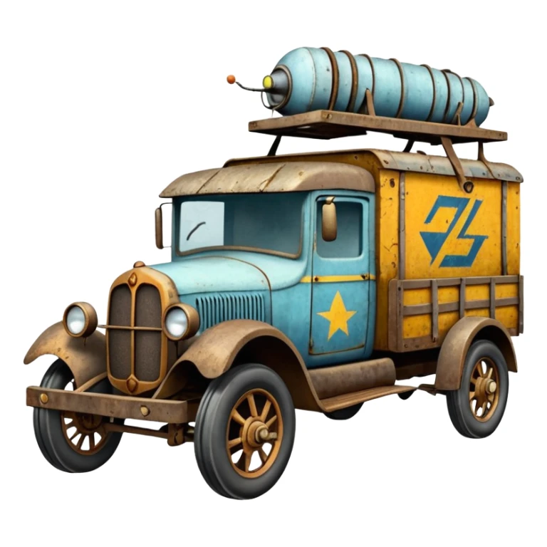  Mr. Creepy Freeze’s frozen 1918 Lightning Bug busters exterminators antique long wheelbase moving truck  sticker