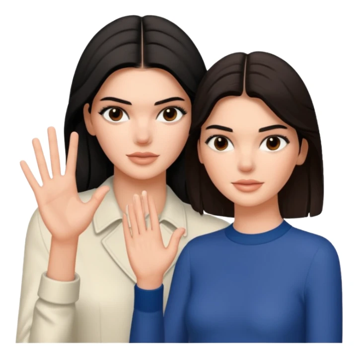 kendall jenner gibt einer anderen Frau die Hand sticker