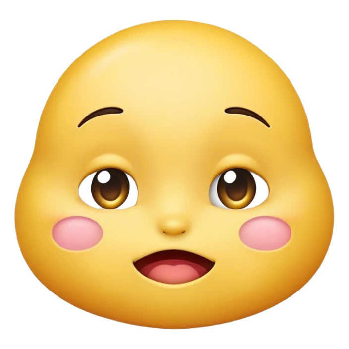 um emoji com vergonha sticker