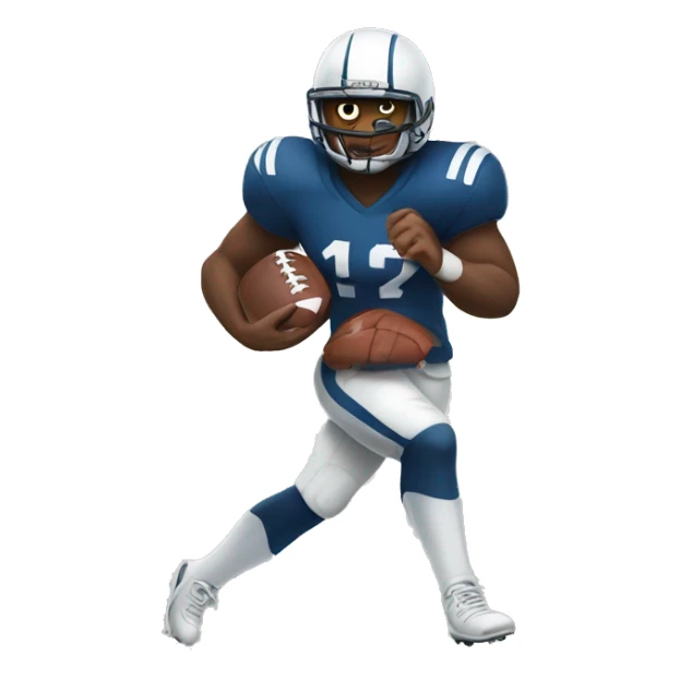 Football player mad sticker