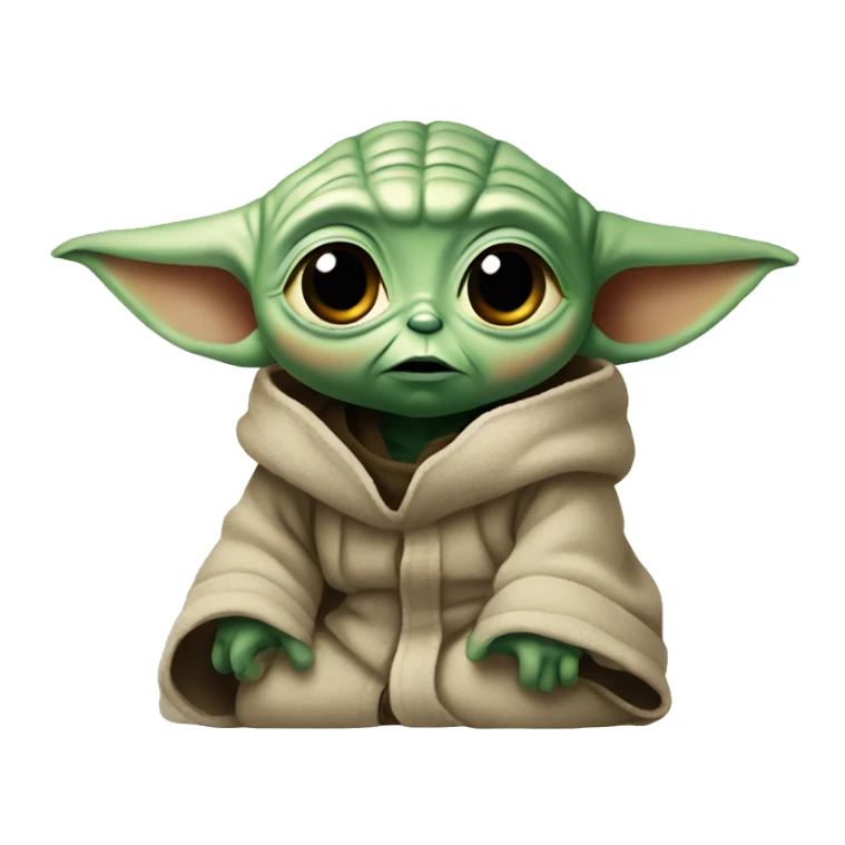 confused baby yoda sticker