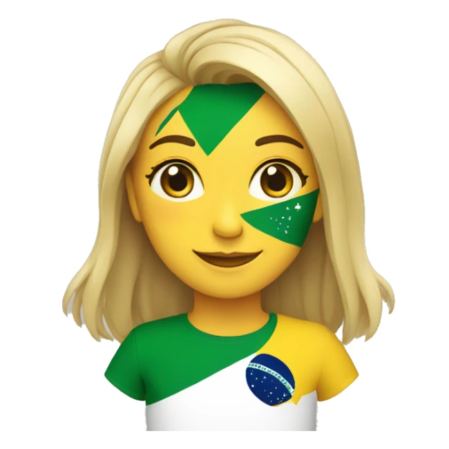 Bandeira do brasil em um coracao com faixa branca  sticker